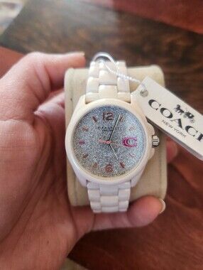 NWOB Super Cute! Soft Pink 36mm Women's Coach Watch